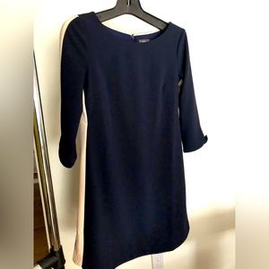 Vince Camuto Colour Block Navy and Nude dress, size 6